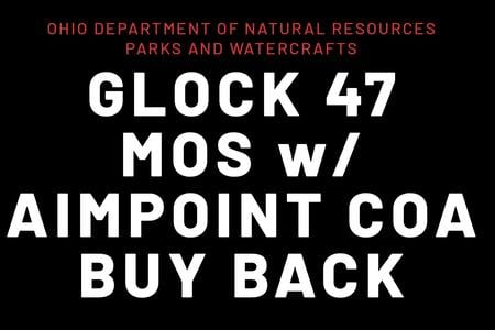 ODNR GLOCK 47 MOS 9MM W/ AIMPOINT COA OPTIC 