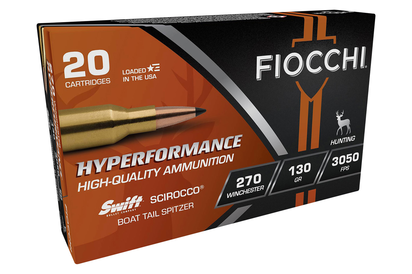 Fiocchi 270 Win 130 gr Swift Scirocco II Bonded Hyperformance 20/Box