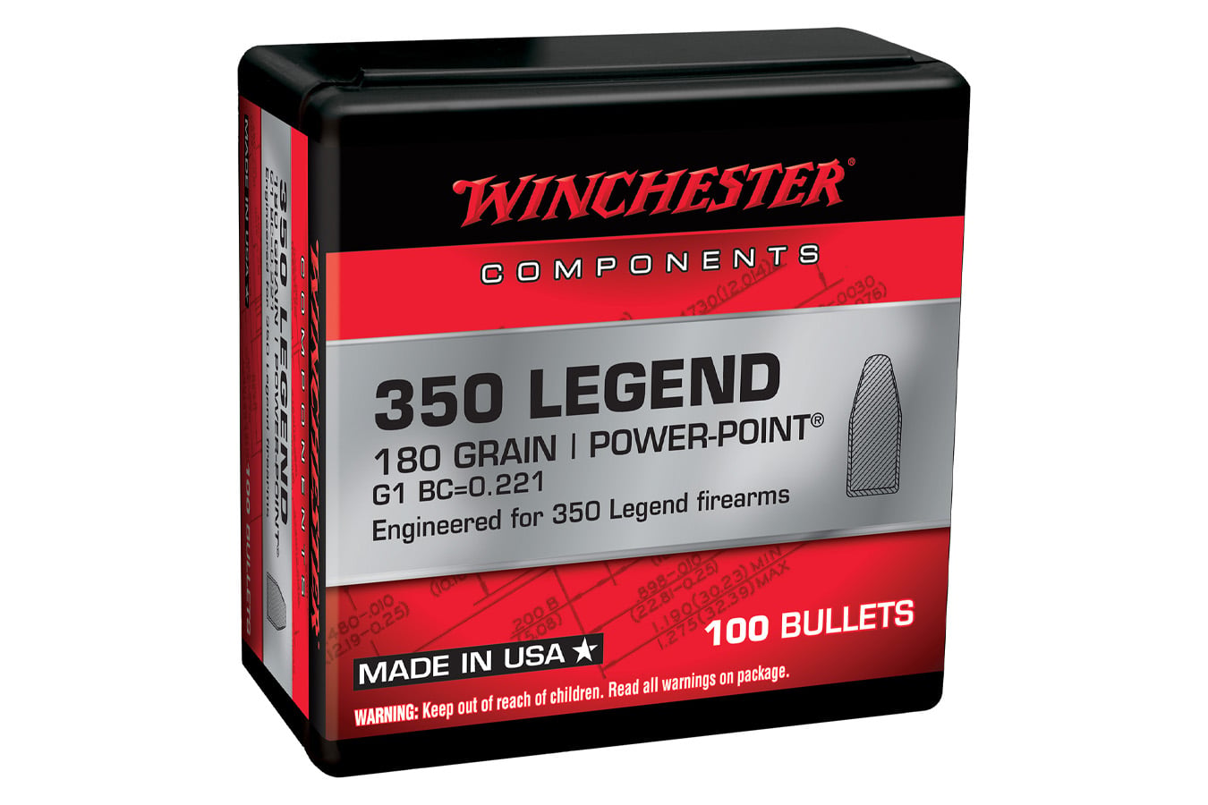 Winchester 350 Legend 180 gr Power Point