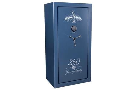 USA 30 250TH COMMEMORATIVE EDITION TEXTURED BLUE FINISH SAFE WITH E-LOCK