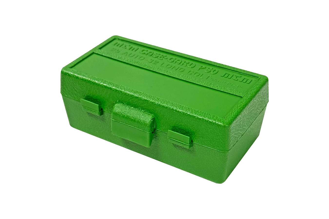 MTM 50 Round Pistol Ammo Box 25 ACP - 32 LC GRN