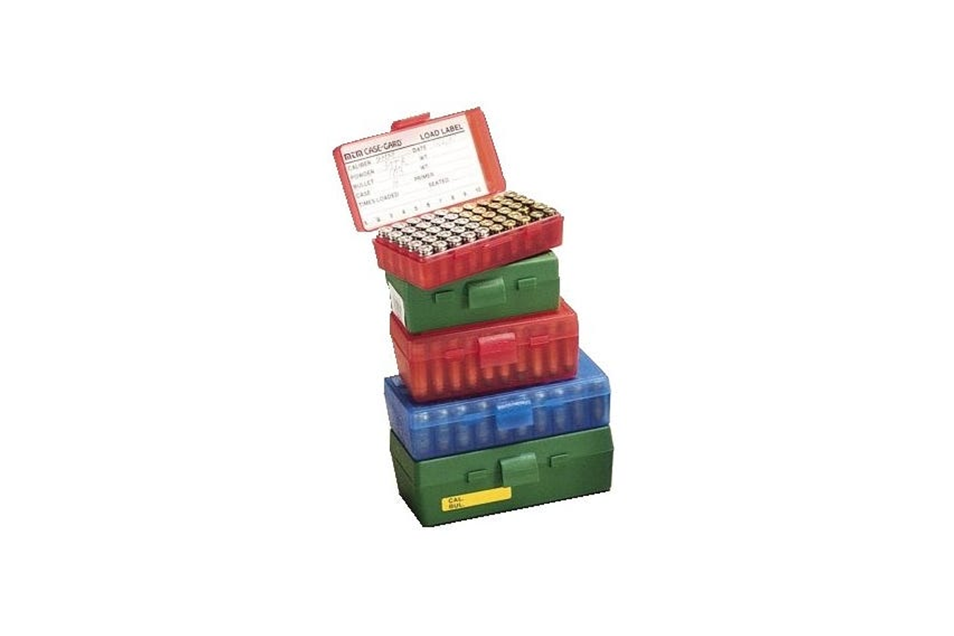 MTM 50rd Pistol Ammo Box 45A-10m GRN