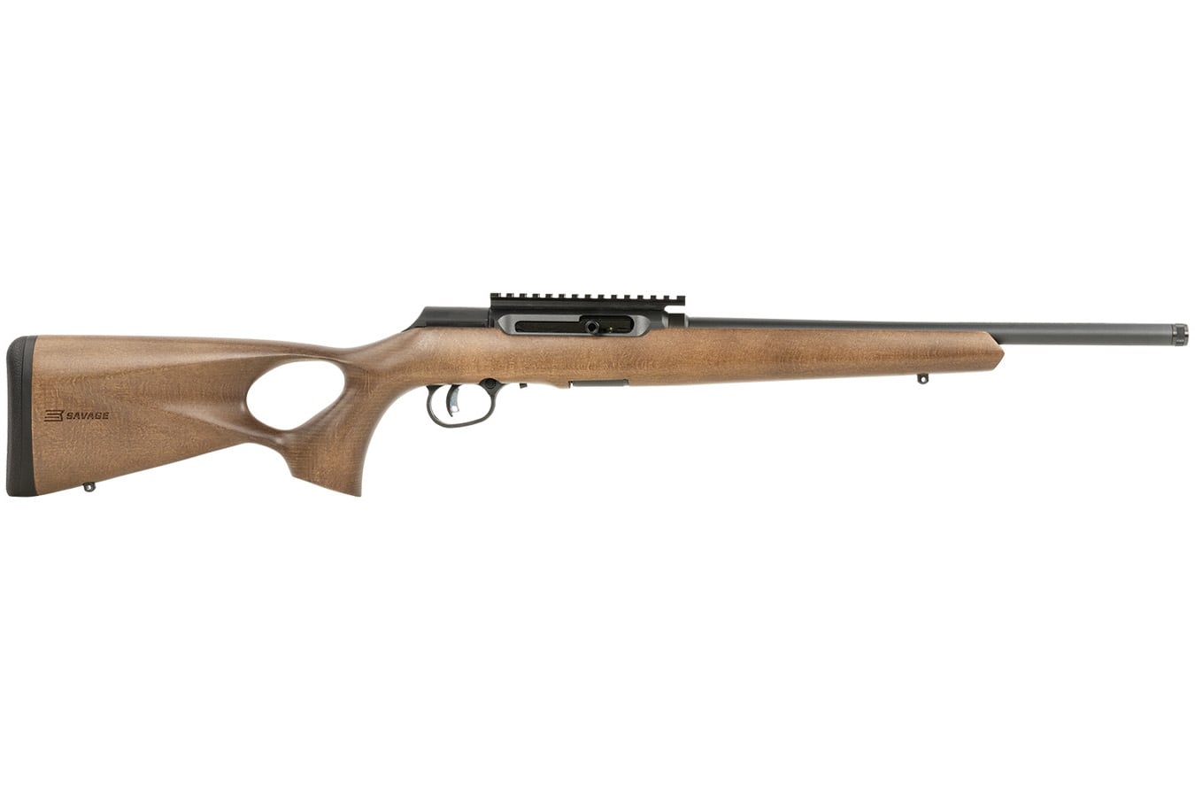 Savage A22 Timber 22 LR Semi Auto Rifle with Wood Thumbhole Stock