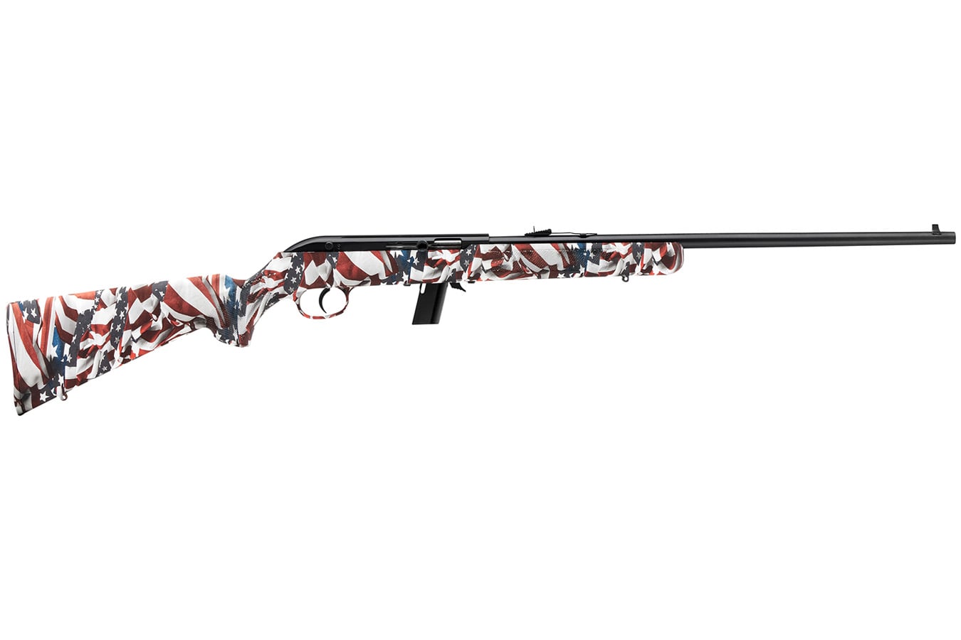 Savage 64F 22LR Semi-Auto Rifle with American Flags Stock
