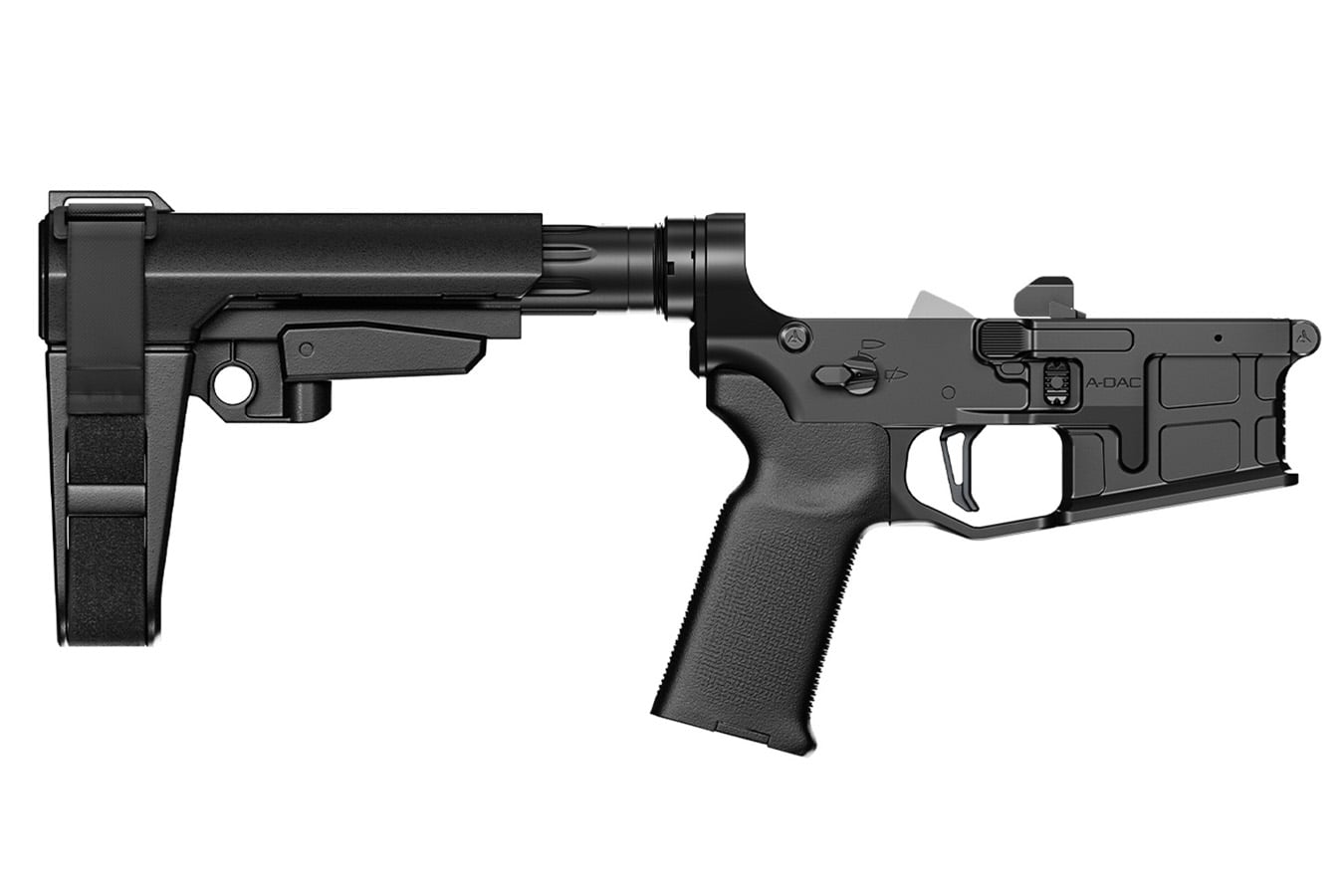 Radian Weapons A-DAC 15 Multi-Cal Complete Lower with Pistol Brace Black