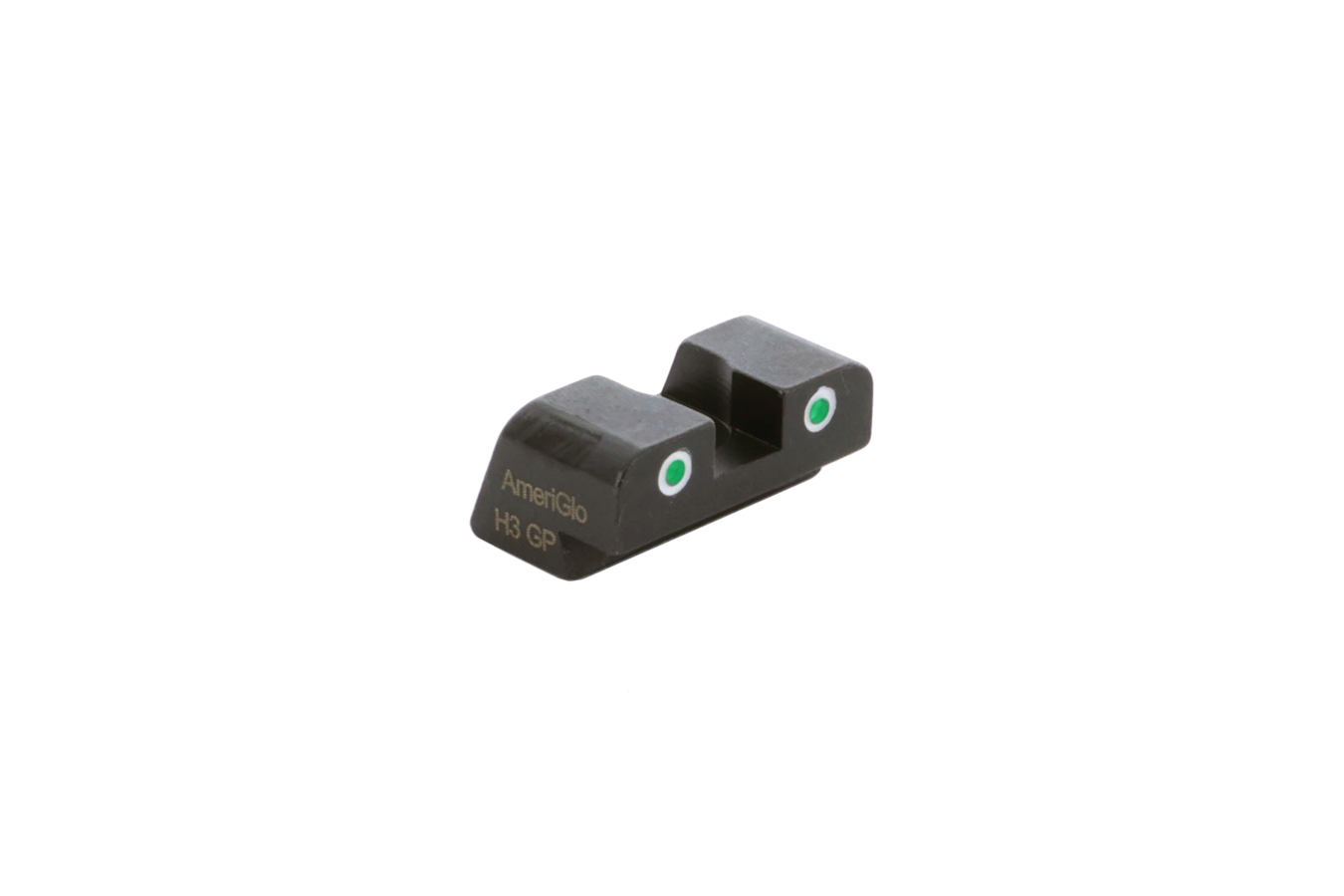 Ameriglo XD-191R Green Tritium 2-Dot White Outline Rear Sight for SIG Sauer and Springfield XD/Hellcat