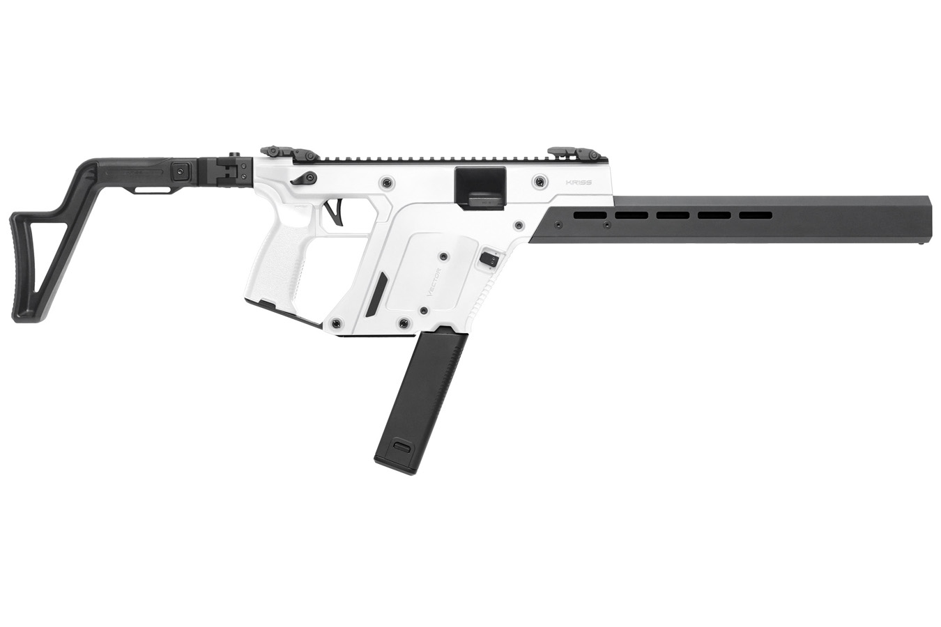 Kriss Vector CRB 9MM Semi Auto Rifle with Folding Stock White