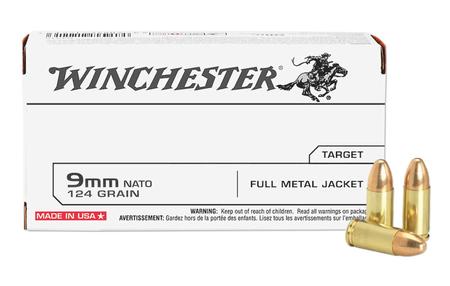 WINCHESTER AMMO 9mm NATO 124 gr FMJ 50/Box