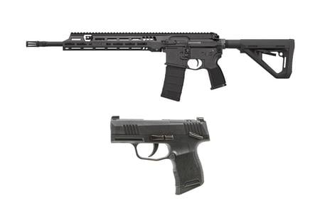 SIG SAUER G3 FREEDOM PACKAGE 5.56MM 30RD MAGAZINE(1) 16` THREADED BARREL W/P365 9MM LUGER 