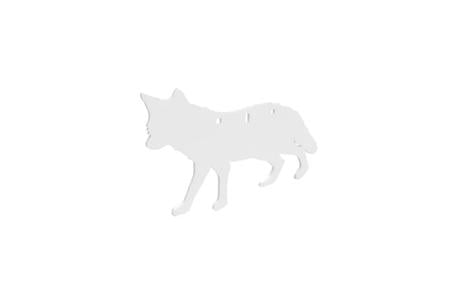 B/C AR500 3/8 SILHOUETTE COYOTE WHT