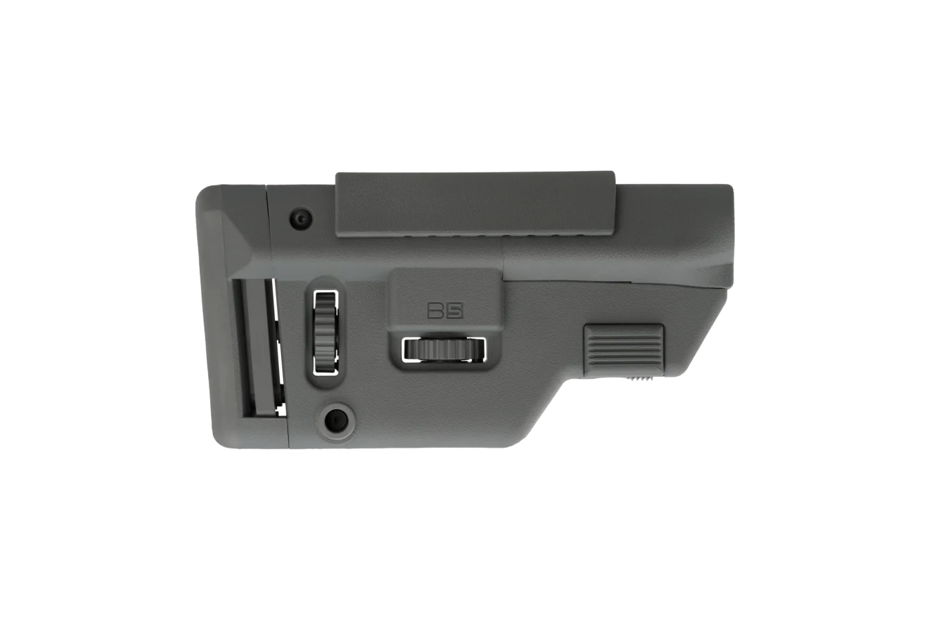 B5 Systems Collapsible Precision Stock Long Wolf Gray Adjustable AR-15 Precision Stoc