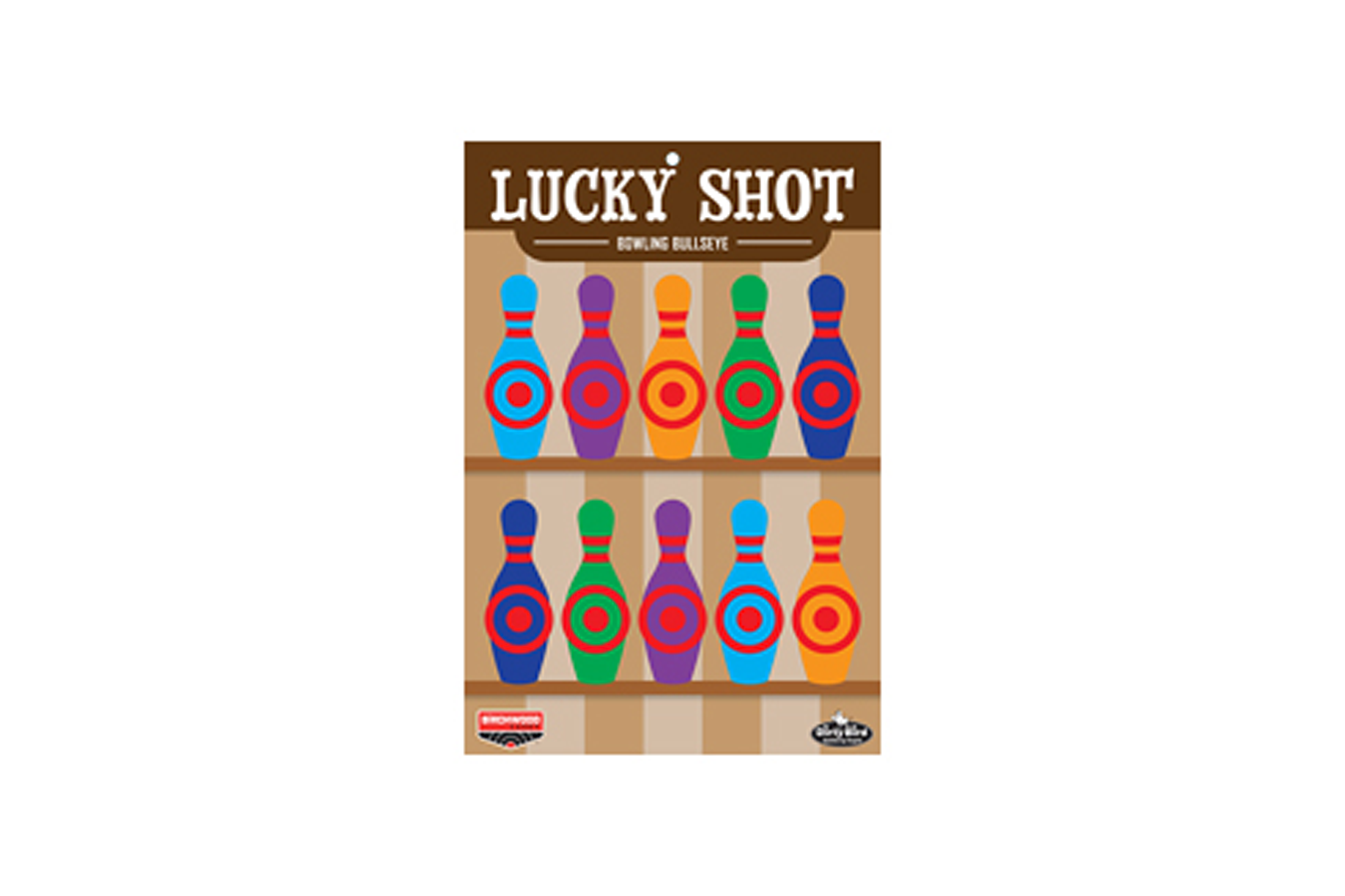 Birchwood Casey Dirty Bird Lucky Shot Bowling Pins Reactive Target 12