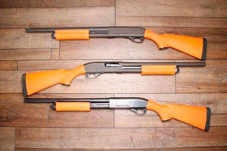ODRC REMINGTON 870 MAGNUM 12GA SYNTHETIC ORANGE 18IN USED