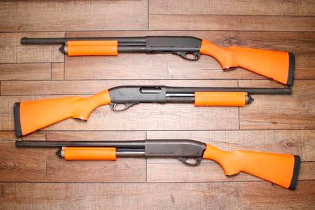 REMINGTON ODRC REMINGTON 870 POLICE MAGNUM 12GA SYNTHETIC ORANGE 18IN USED