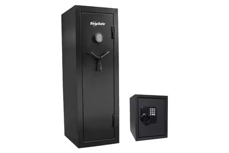 18-GUN WELDED SAFE AND OFFICE SAFE COMBO