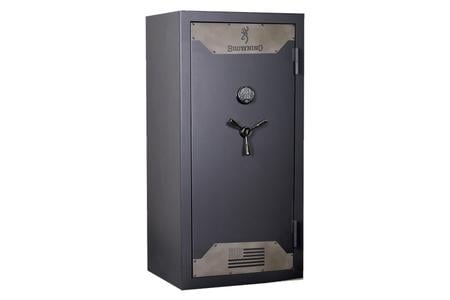 HUNTER SERIES 33-GUN BLACK TEXTURED SAFE WITH BLACK CHROME E-LOCK