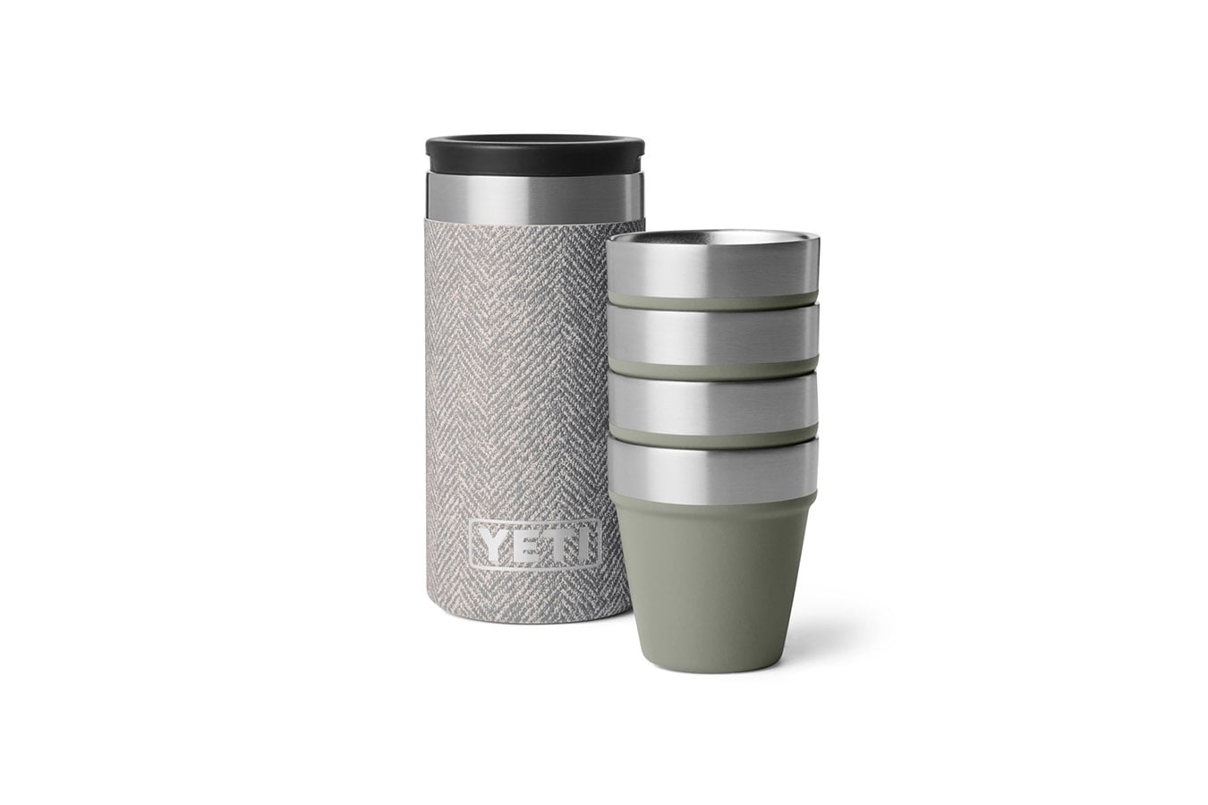 Yeti Coolers Shot Glasses with Carrying Case Riverhead Green