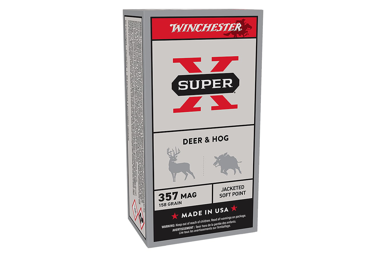 Winchester 357 Magnum 158gr JSP Super-X 50/Box