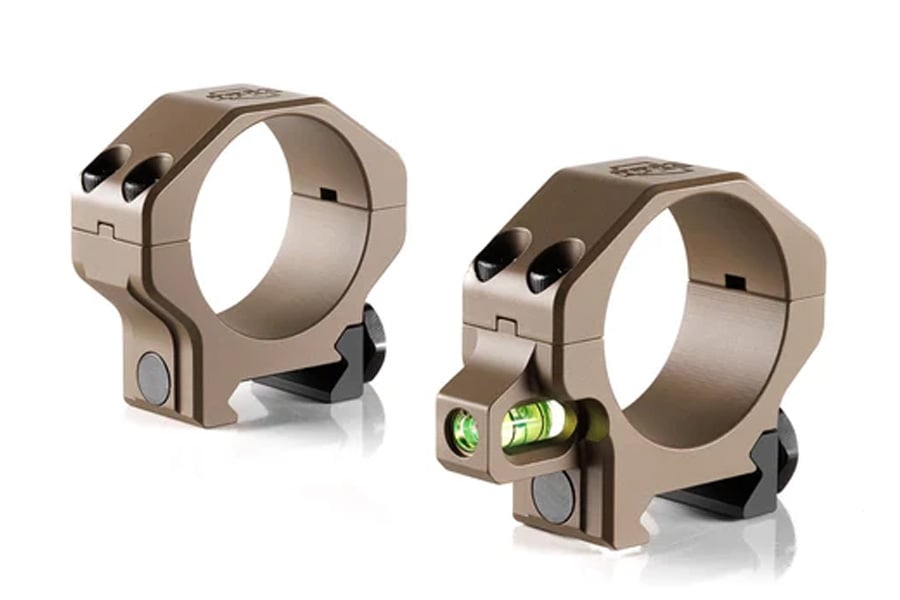 RPM 30mm Integrated Bubble .885 Inch High Scope Ring Set FDE