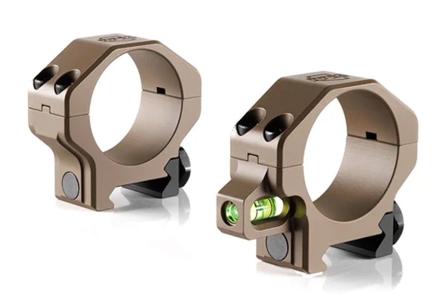 RPM 34mm Integrated Bubble .885 Inch High Scope Ring Set FDE