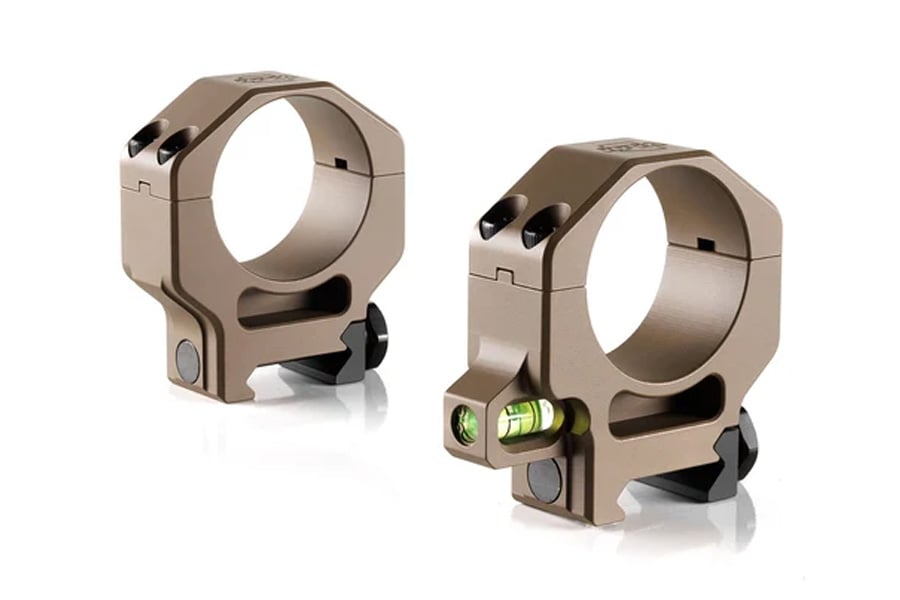 RPM 34mm Integrated Bubble 1.25 Inch High Scope Ring Set FDE