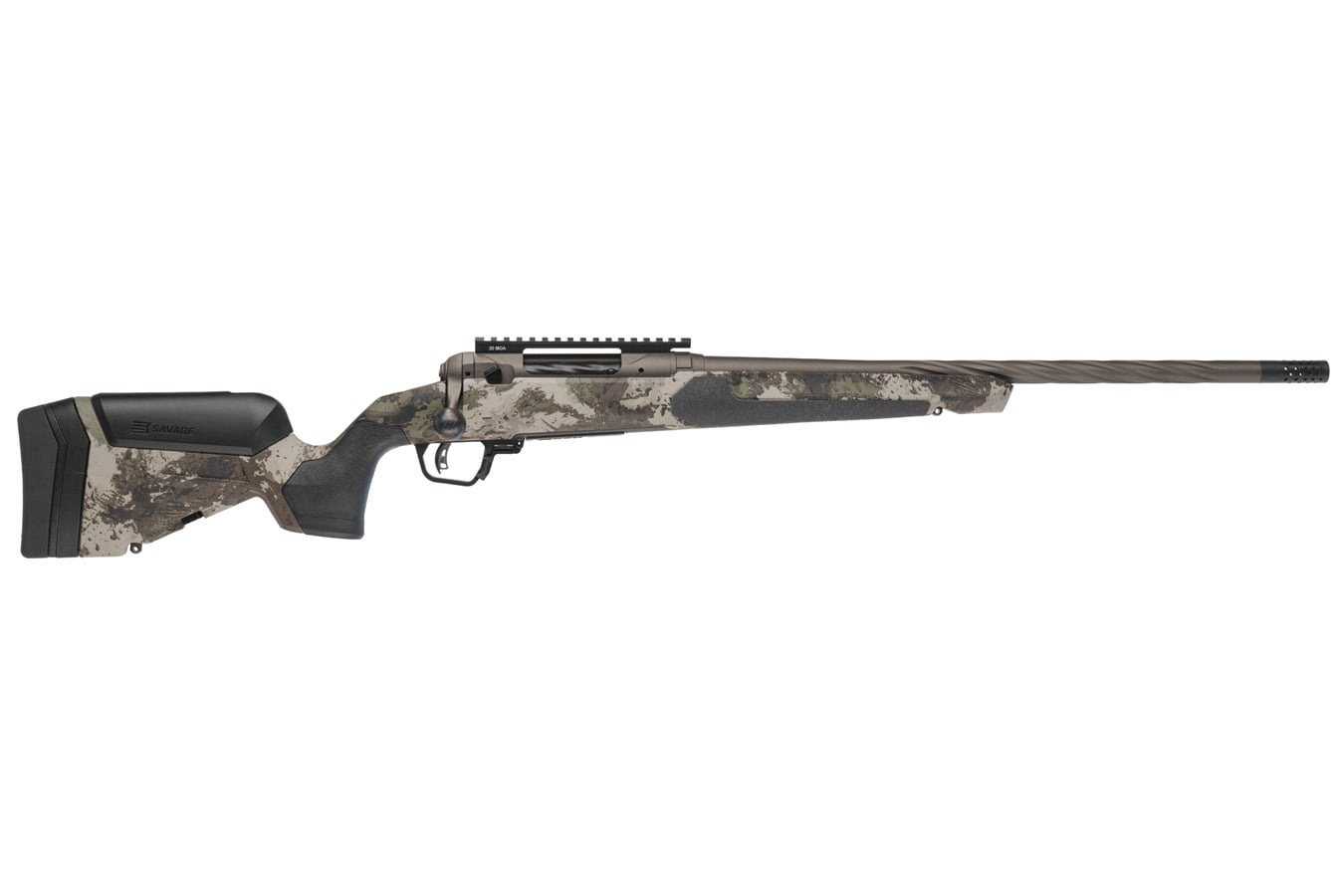 Savage 110 Core Hunter Pro 308 Winchester Bolt Action Rifle with Woodland Camo Stock