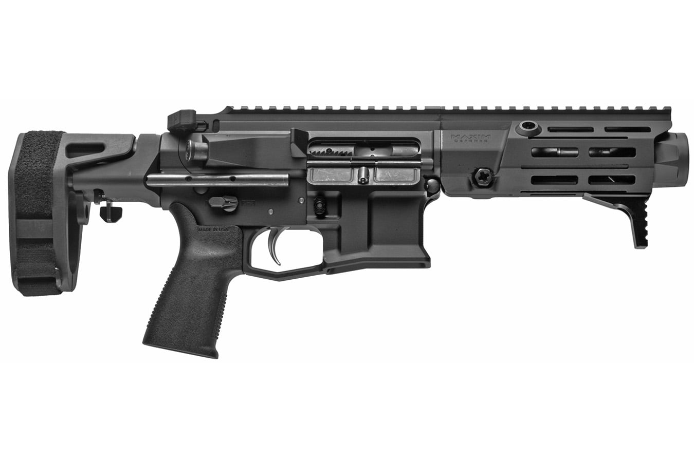 Maxim Defense PDX 7.62X39 Semi-automatic Pistol with Black Finish and Brace