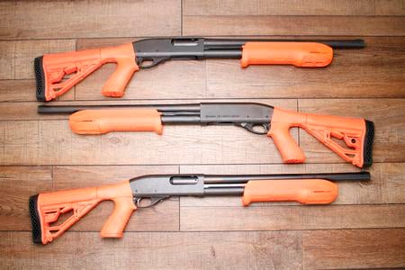 REMINGTON ODRC REMINGTON 870 EXPRESS MAGNUM 12 GA SYSNTHETIC ORANGE PISTOL GRIP USED