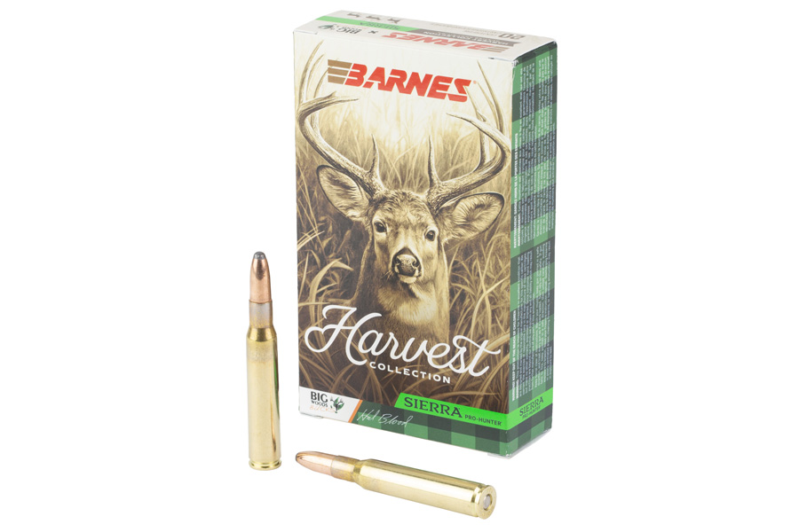 Barnes .30-06 Springfield 180 Grain Sierra Pro-Hunter Harvest Collection Round Nose Bullet 20/Box