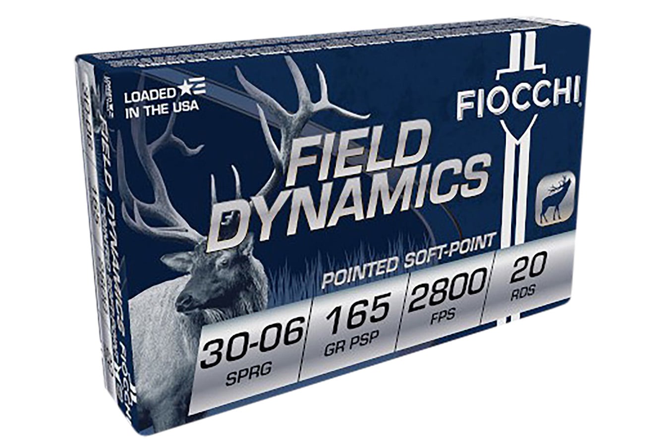 Fiocchi 30-06Springfield 165gr Field Dynamics Pointed Soft Point 20/Box