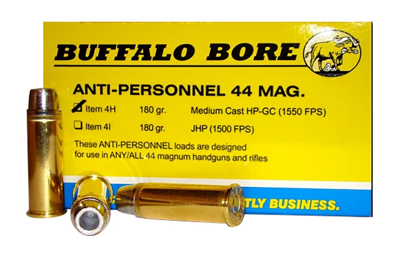 Buffalo Bore 44 Mag 180gr Medium Cast Hollow Point 20/Box