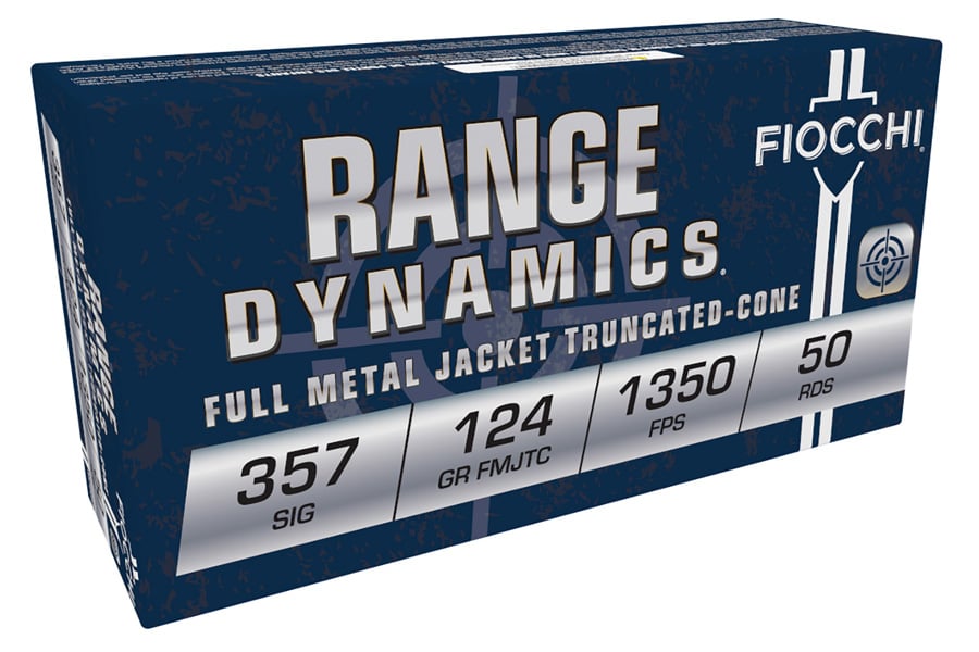 Fiocchi 357Sig 124gr Range Dynamics Full Metal Jacket 50/Box