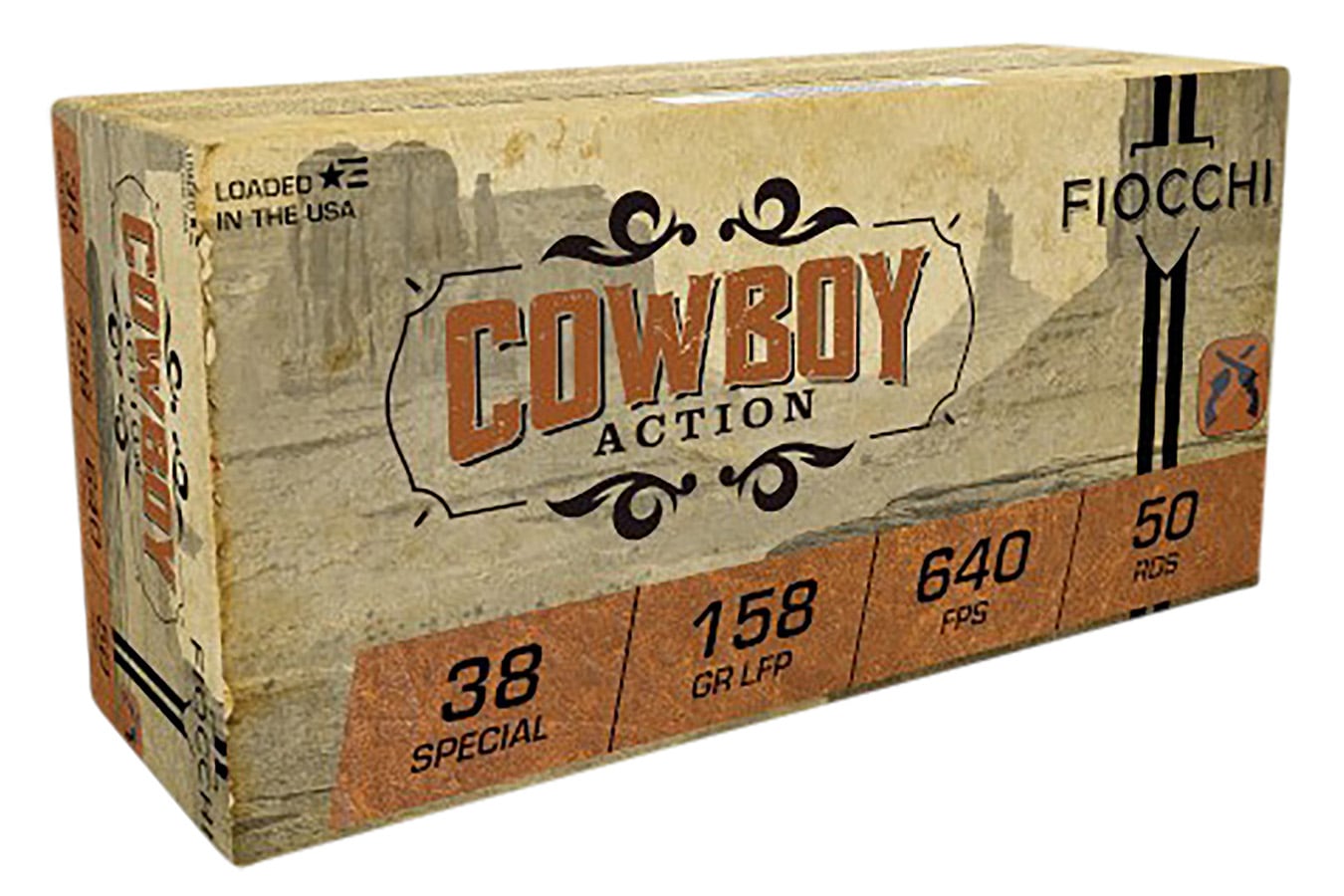 Fiocchi  38 Special 158gr Cowboy Action Lead Flat Point 50/Box