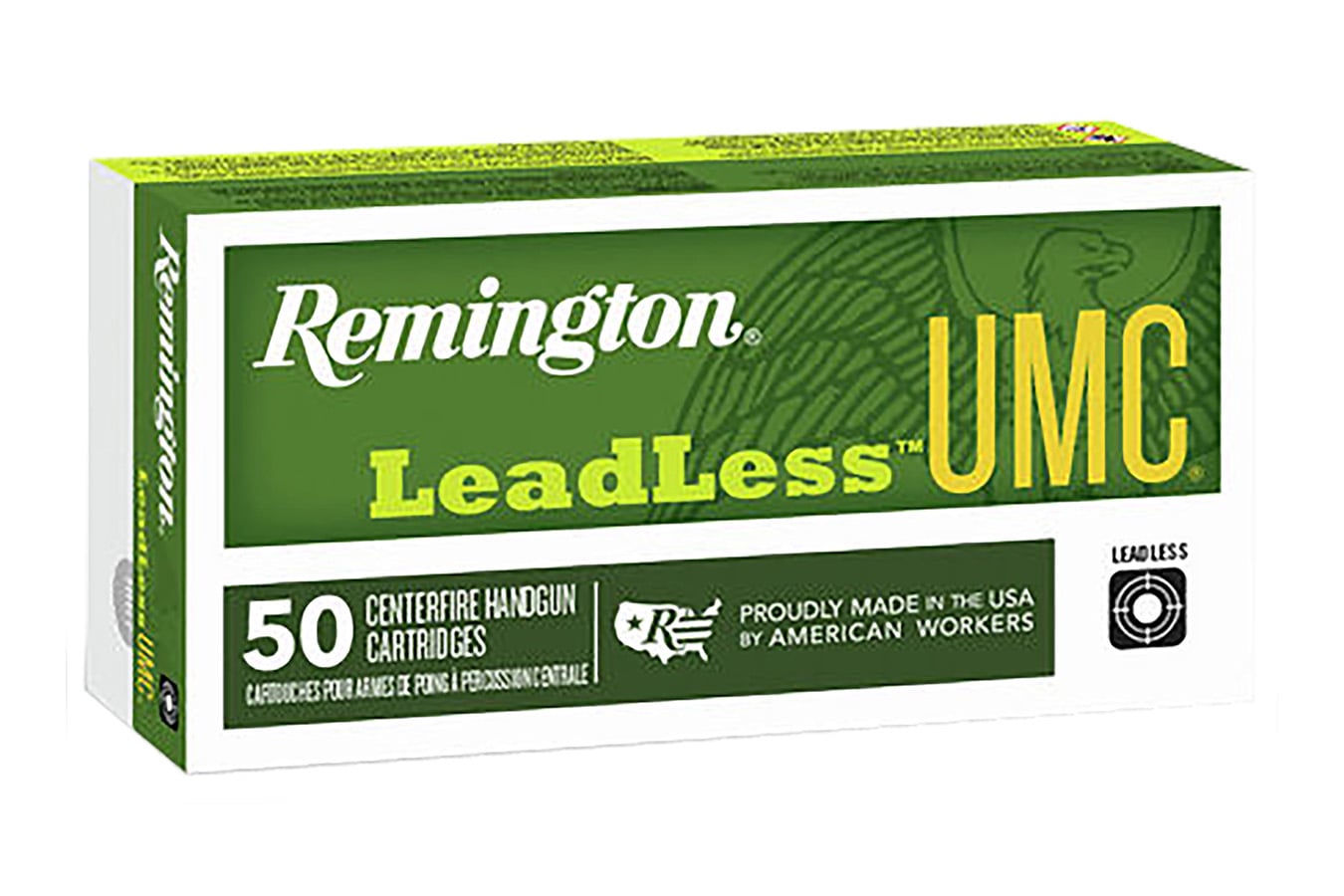 Remington 40 S&W 180gr LeadLess Flat Nose Enclosed Base 50/Box