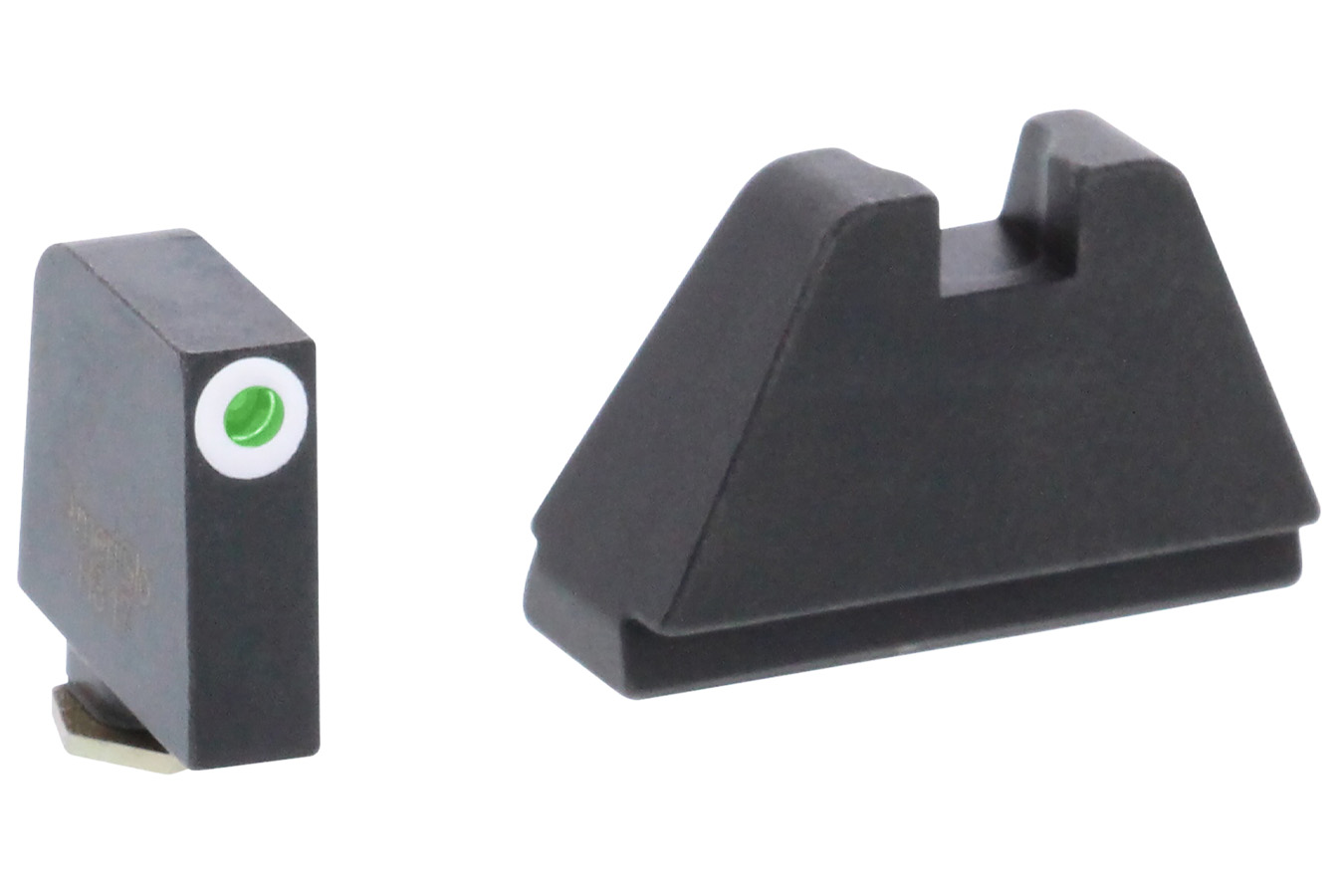 Ameriglo Optic Compatible Sight Set for Glock 5XL Tall Green Tritium White Outline Front Sight-Black Rear Sight