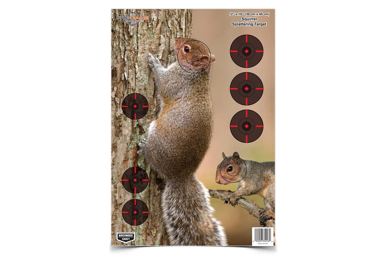 Birchwood Casey Pregame Squirrel Targets – 8 Pack