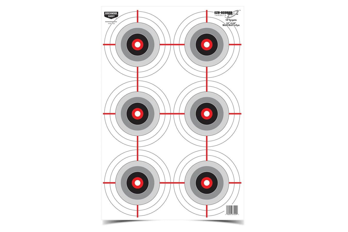 Birchwood Casey EZE-Scorer Multiple Bull’s-Eye Targets – 10 Pack