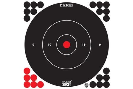 PROSHOT 12B-WHTE-5PK     12 SPLATTER BULLSEYE TRG