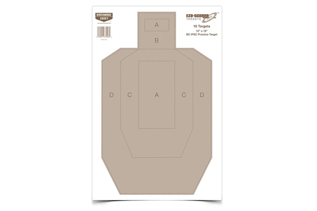 Birchwood Casey EZE-Scorer BC-IPSC Practice Targets – 100 Pack