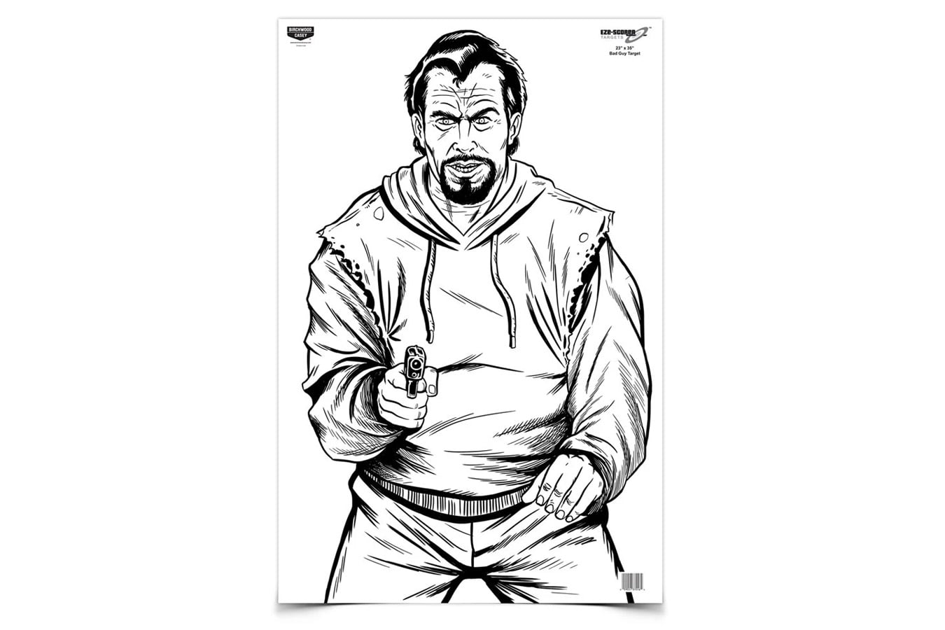 Birchwood Casey EZE-Scorer BC Bad Guy Targets – 5 Pack