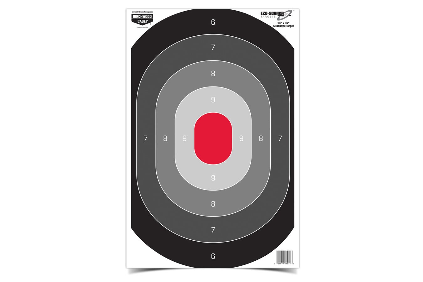 Birchwood Casey EZE-Scorer Silhouette Oval Targets – 5 Pack