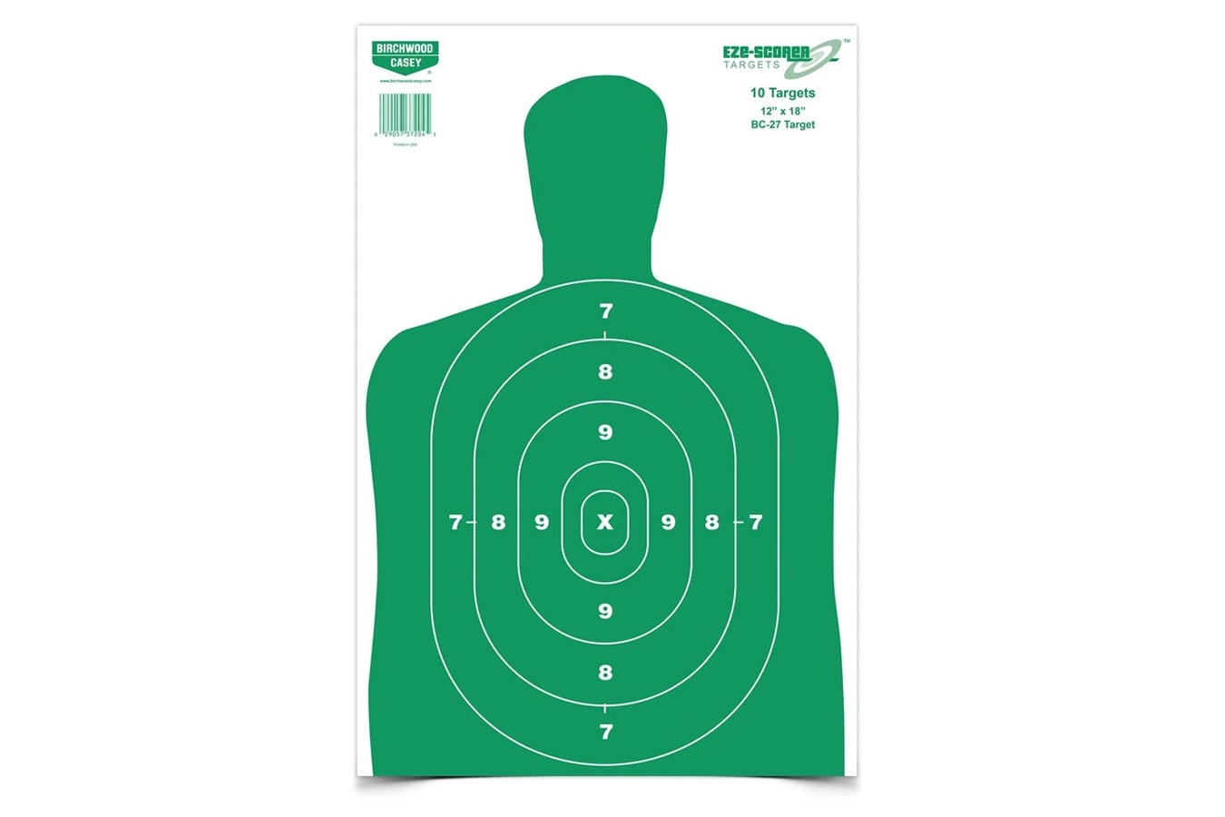 Birchwood Casey EZE-Scorer BC-27 Green Targets – 100 Pack