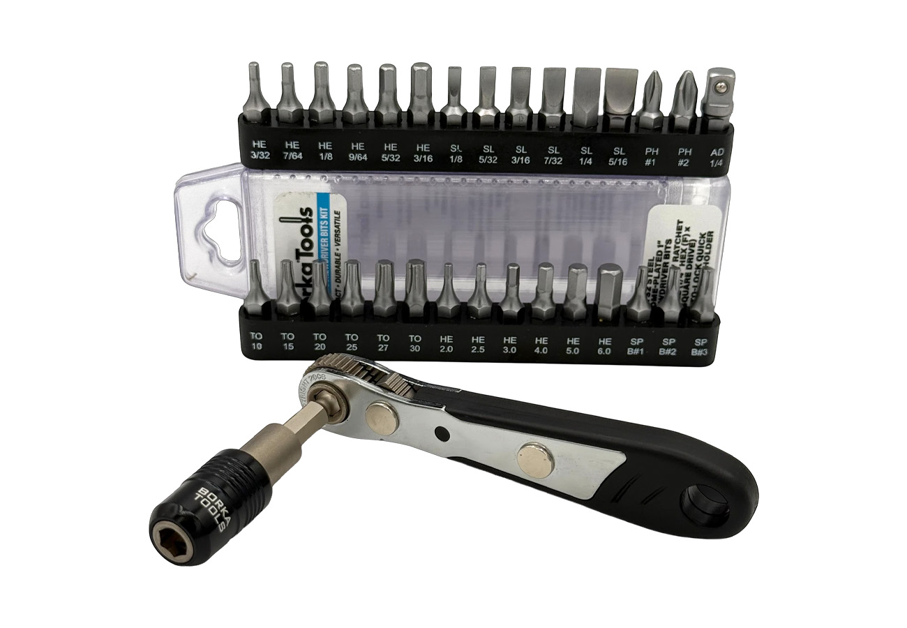 Pro Shot Screwdriver Bits Kit with Ratchet and Bit Holder