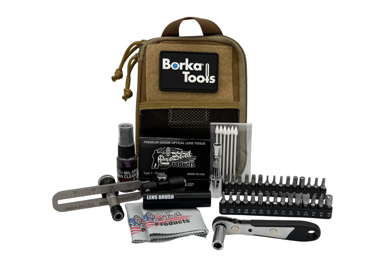 Pro Shot Adjustable Torque Driver Kit with Lens Cleaning System