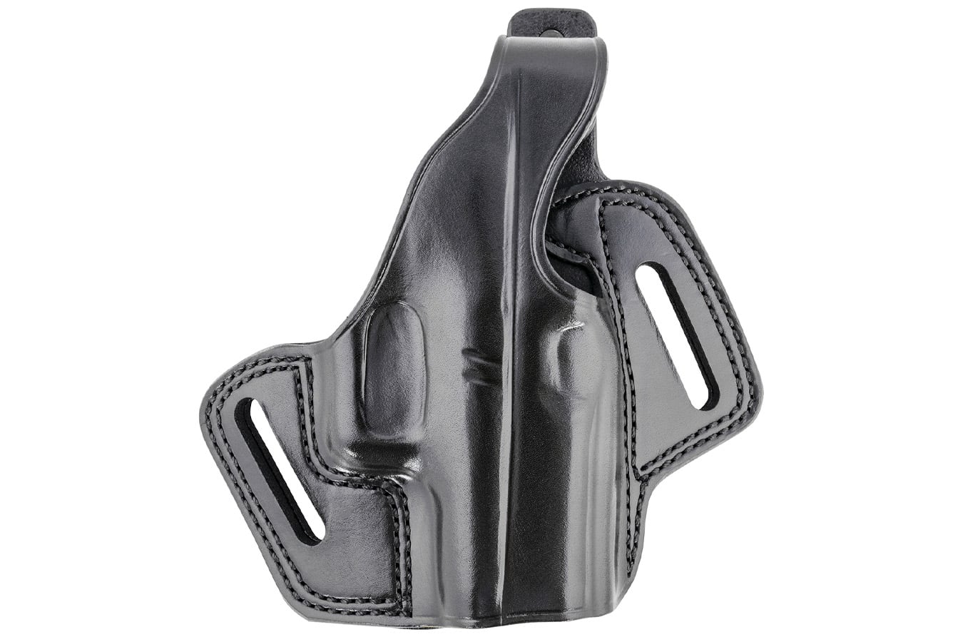 Galco Fletch OWB Black Leather Belt Slide Holster for Glock 43/43X