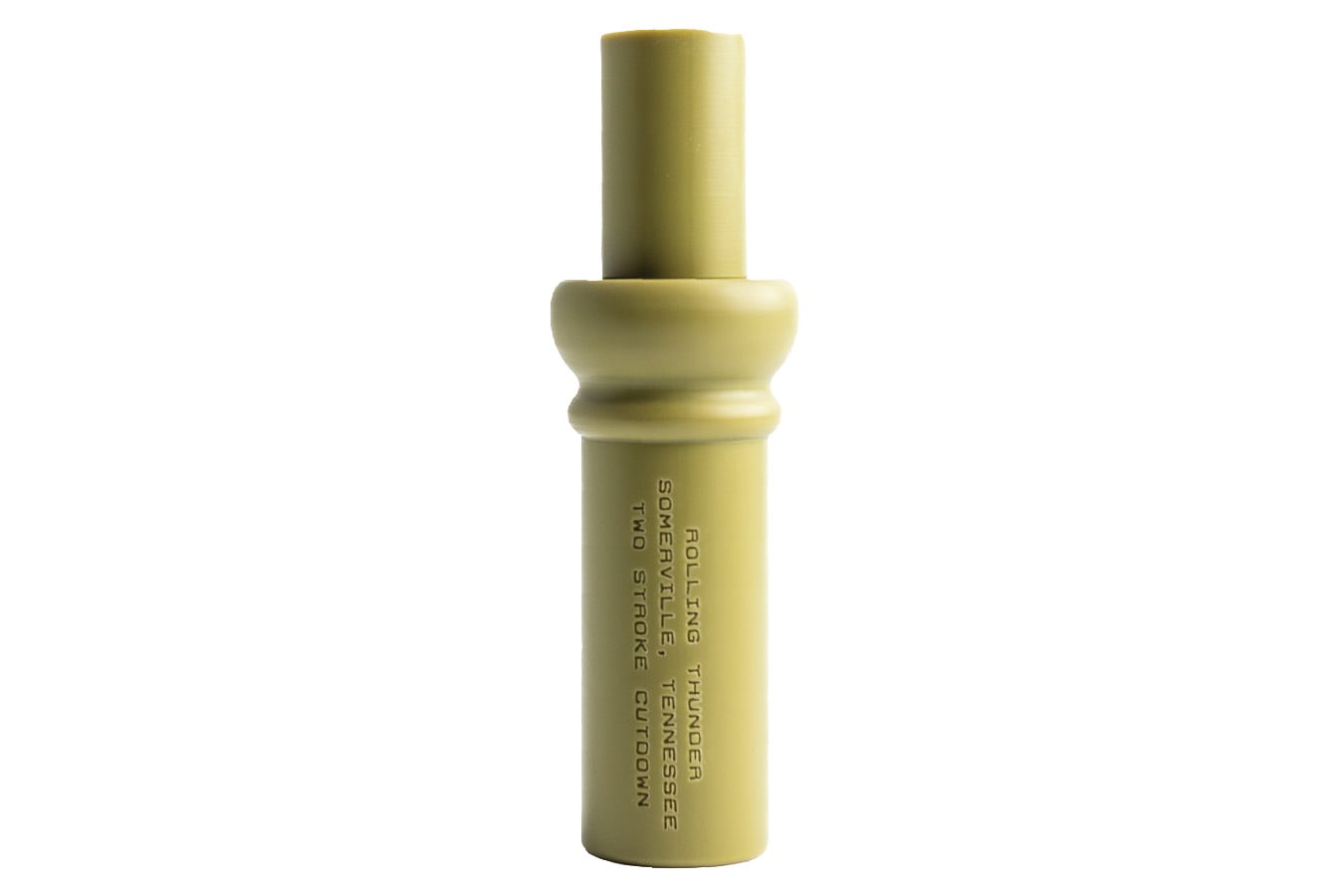 ROLLING THUNDER GAME CALLS CORE TWO STROKE DOUBLE REED CUTDOWN DUCK CALL / ACRYLIC / SAGE GREEN