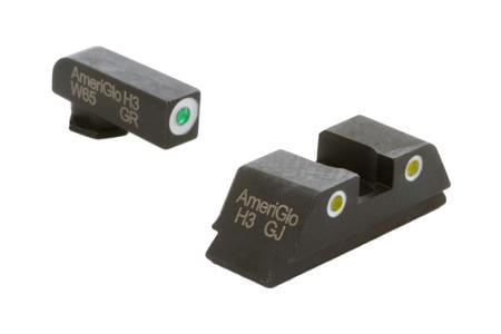 AMER GL121   CLASSIC TRITM GLOCK GEN 1-4 GRN/YLW