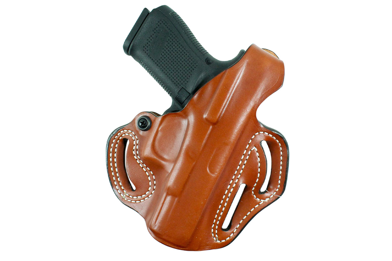 Desantis Thumb Break Scabbard OWB Tan Leather Belt Slide Holster for Glock 36/19X/19/23/32
