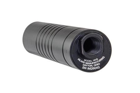 1910 OFFSET 6.25 INCH ALUMINUM BLACK TYPE III  .30 SUPPRESSOR, 5/8X24 