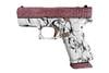 GLOCK 43X 9MM LUGER 15+1 3.41` BLACK GMB BARREL, PIXIE GLITTER CERAKOTE OPTIC READY